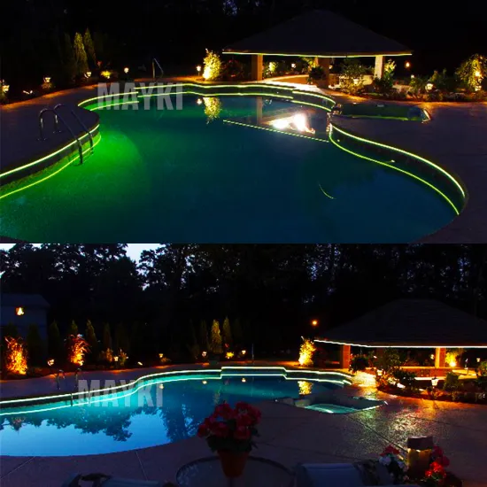High Power DIY Pool Side Edge Perimeter Optic Fiber Lighting