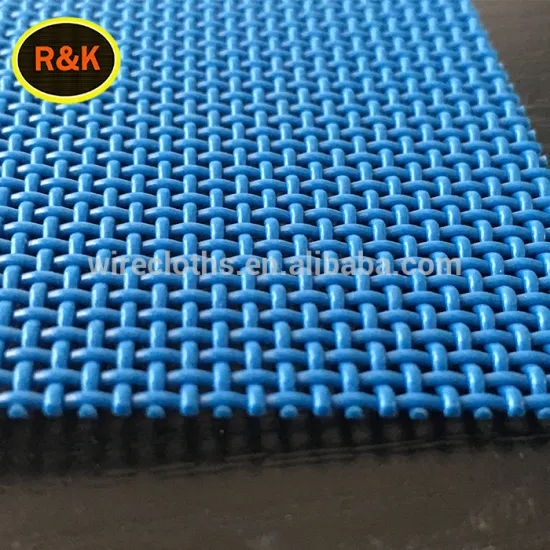 100% Polyester Material Plain Weave Wire Mesh Filter Belt