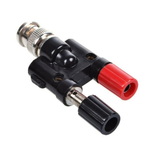 RF Coaxial Adapter BNC Male Twin Binding Post