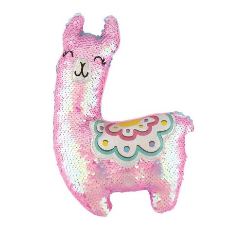 LLAMA SEQUIN PLUSH PILLOW-0