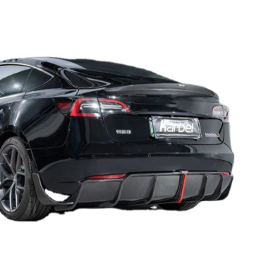 Zestaw do ciała z włókna węglowego do Tesli Model 3 - przednia łopata, dyfuzor, spoiler
