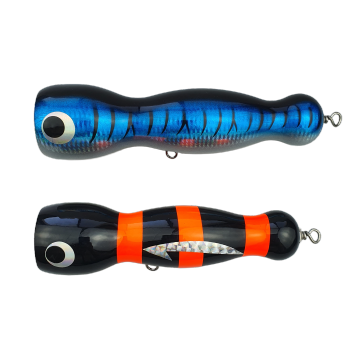 Long Casting Wooden Popper Bait for Deepsea GT, Wahoo, Marlin, and Tuna