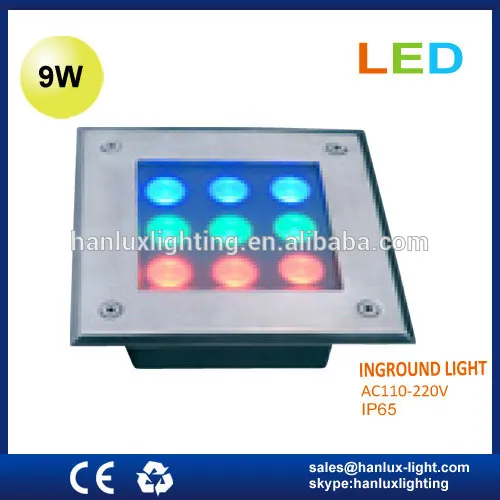 9W IP65 high power led underground light CE ROHS