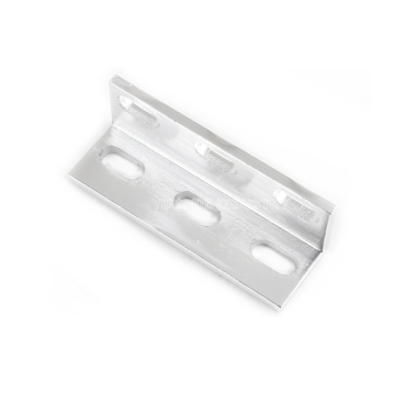 Silver L Type 90 Degree Connector for 3D Printer Accessories: Corner Angle Bracket with Triple Holes for Aluminum Profiles