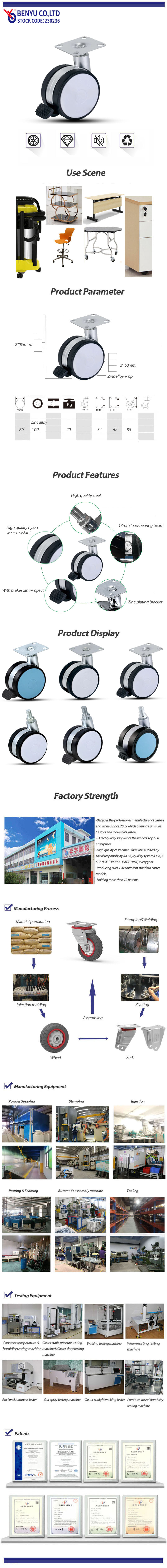 Furniture Chair Casters with Brake