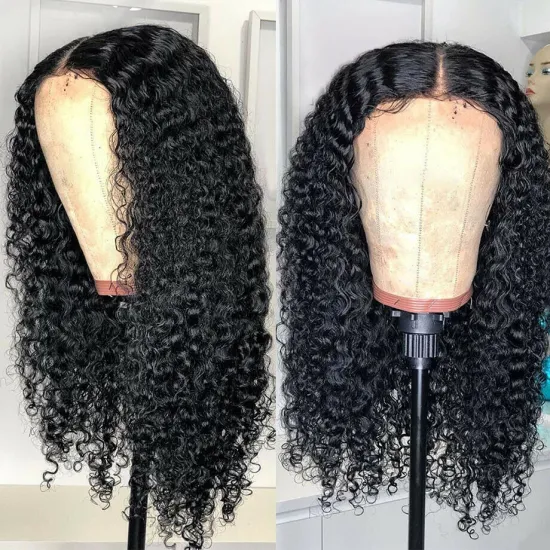 Hot Beauty Hair 4x4 Closure Wig Kinky Curly Brazilian Hair Vendors Front Lace Wig Human Hair Wigs