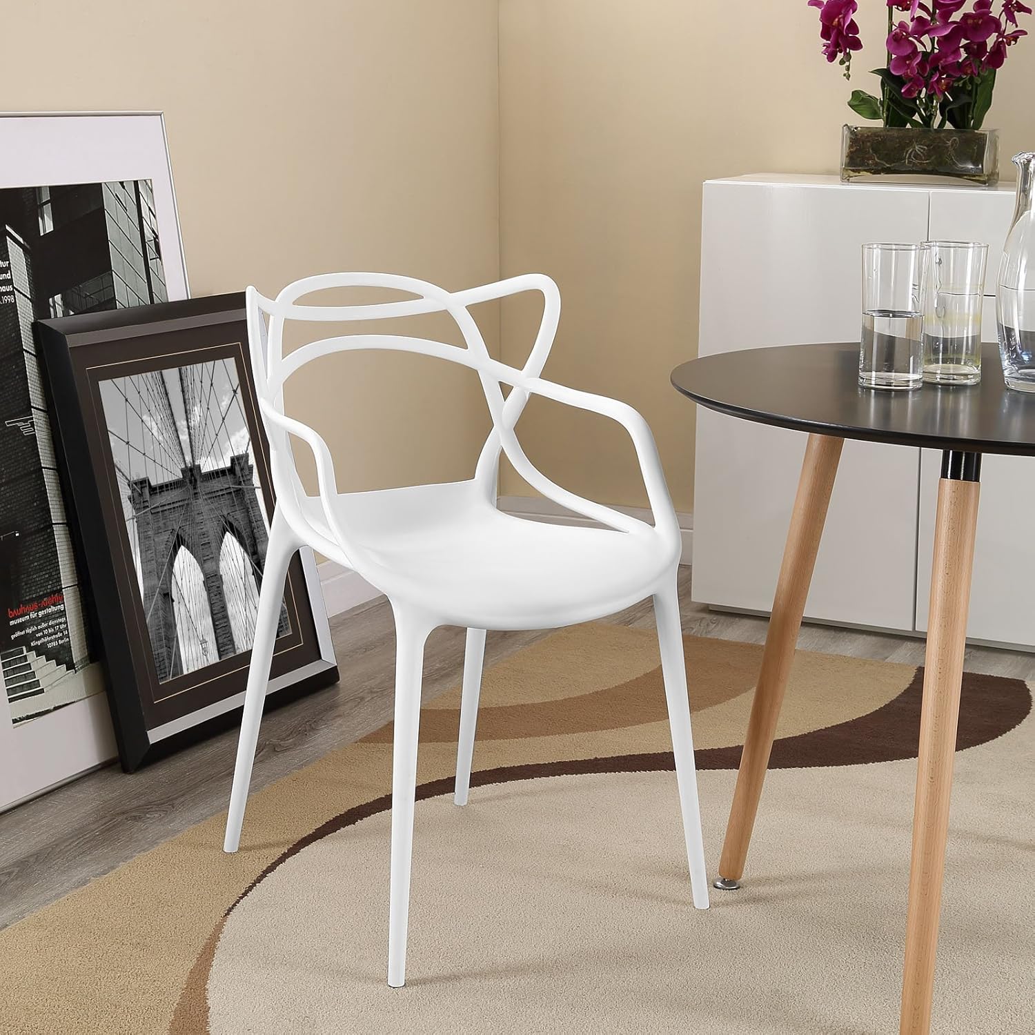 Modern Plastic Kitchen Chair