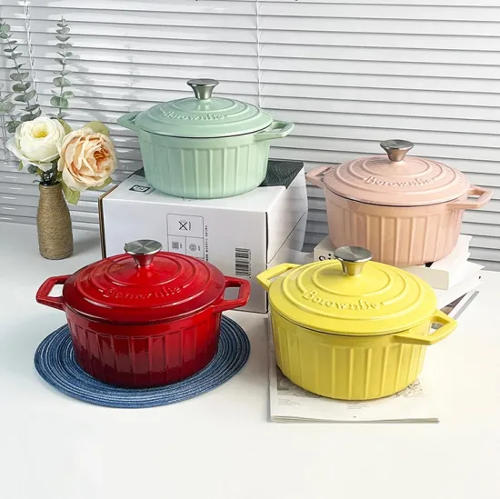 High-Quality Enamel Cast Iron Cookware: Bestselling Kitchen Pot and Pan Sets for Exceptional Cooking Experience