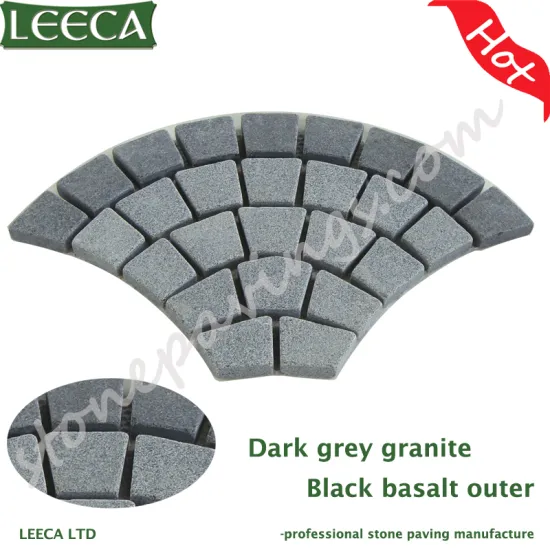 Flamed granite garden stone paving