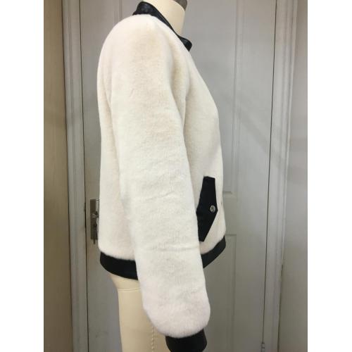 Women's Zip Up Plush Faux Fur Jacket