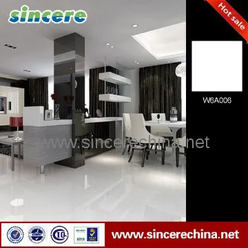 polished porcelain floor super white tile