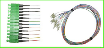 Fiber Optic Pigtail- 12 colors -SC, LC Multi Cores