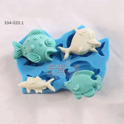 Large Size Silicone Fish Mold - Fish Shape Cake Moulds & Fondant Chocolate Candy Tools