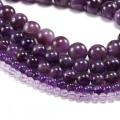 Craft rotonde ametista perle viola per la produzione di gioielli