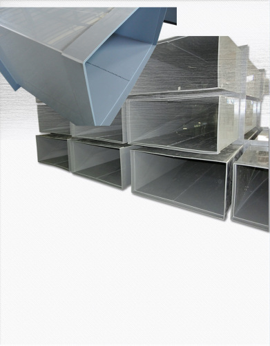 plastic square ventilation pipe PP tubes