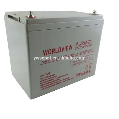 Rechargeable 12v 75ah exide battery