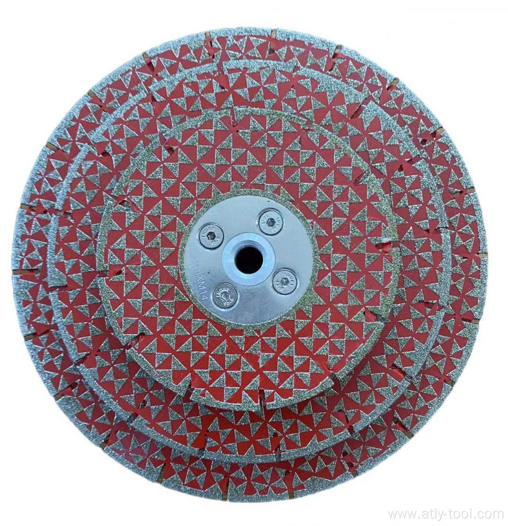 Electroplated triangle saw blade