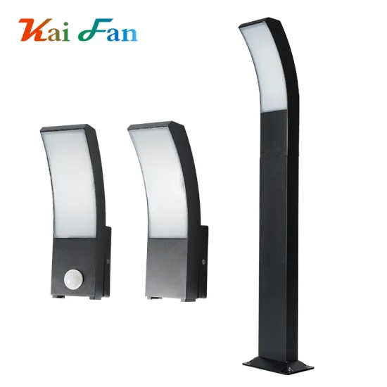 Aluminium Alloy Black Motion Sensor Waterproof IP65 12W LED Garden Outdoor Lawn Light AC 85-265V