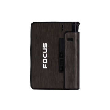 YH001 manufacturer wholesale Automatic cigarette box with windproof lighter integrated type wholely