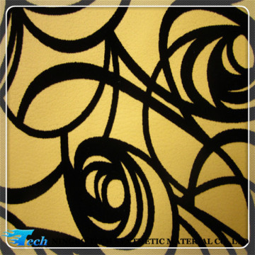 FLOCKING SOFA TEXTILE PU FLOCK LEATHER MATERIAL ARTIFICIAL LEATHER FOR SHOES