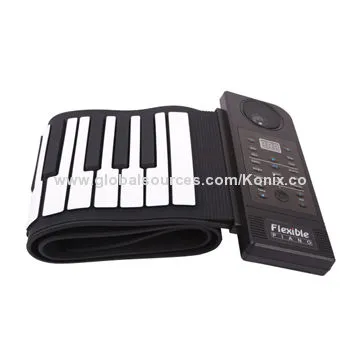 Children musical instruments electric roll up piano