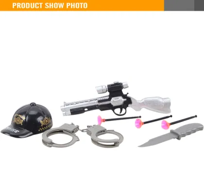 Kids Plastic 25.5CM Toy Gun Toy Police Gun Set