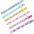 Pacifier Clips 6-PACK Silicone Pads Pacifier Holder