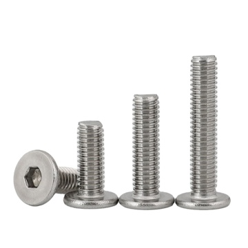 32750-32760 Stainless Steel Allen Wafer Screws: Ultra Low Head, Hex Socket, Thin/Flat Head Machine Screws for Furniture Assembly
