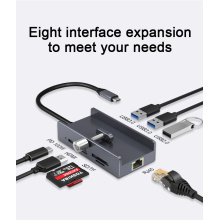 8 em 1 USB Hub 3.0 Splitter USB