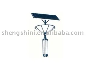 Solar garden lights with induction lamp