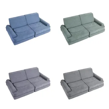 Customizable Micro Suede Kid-Friendly Modular Sofa