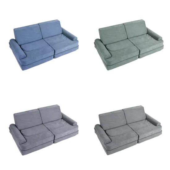 Customizable Micro Suede Kid-Friendly Modular Sofa