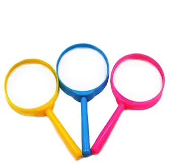 Wholesale Plastic Portable Handheld Reading Magnifiers for Kids in Colorful 3X Magnification
