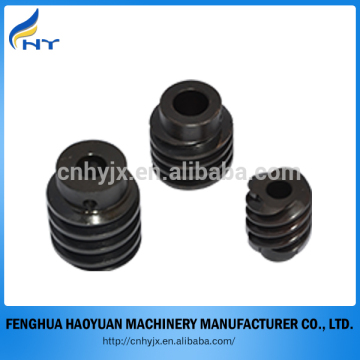 high quality precise worms gear and black coated steel gear worm small