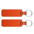 Aangepaste naam Diy Orange Card Holder en Keychain