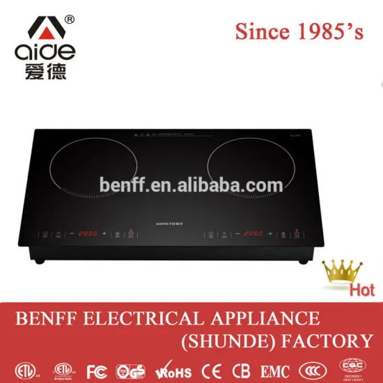 5600W kitchen cookware electrical panels 2 plate induction cooker