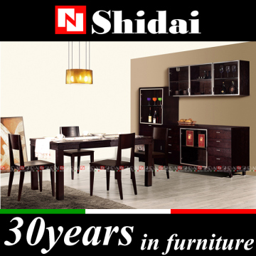 A-5 Fashion rectangle wenge mdf dining table with 4 chairs