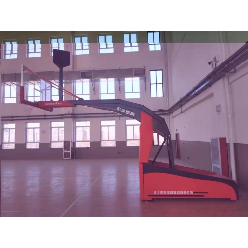 FIBA approved portable electric foldable Basketball Stand