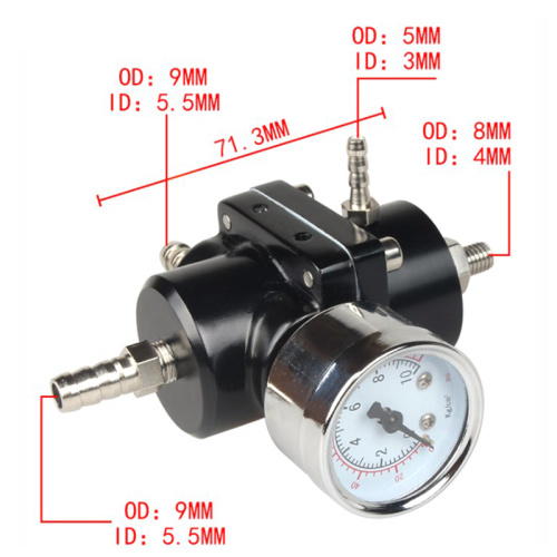 Supercharger de combustível de válvula de regulação de pressão de combustível modificado