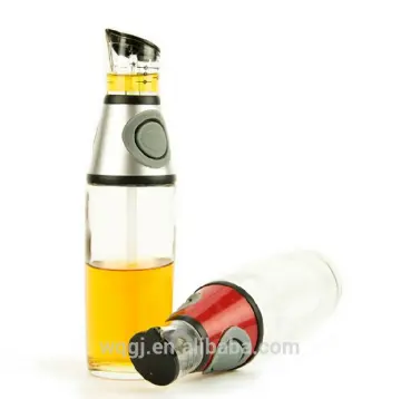 Professional Manual Press Measure Vinegar Oil Dispenser Glass Bottle with Low Price