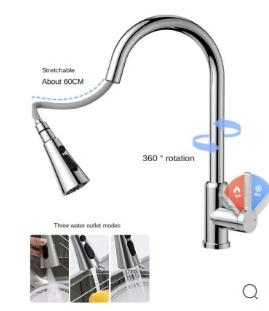 Pull Down Out Stainless Steel Kitchen Faucet