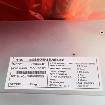 KAA21310ABD1 ReGen Inverter OVFR03B-401 for OTIS Elevators
