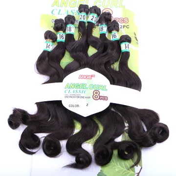 Wholesale darling hair braid products kenya Synthetic Hair Weave Bundles 8 Pieces One Set Body Wave Hair Product