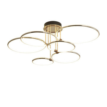 Modern Gold LED Ceiling Lights for Bedroom, Living Room, and Kitchen