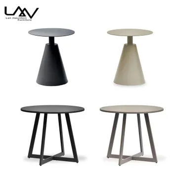 Aluminum Outdoor Dining and Side Tables for Garden, Patio, and Bistro Cafe