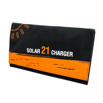 21W 5V Portable Solar Panel Charger for Phone - Waterproof USB Solar Charger for Outdoor Camping