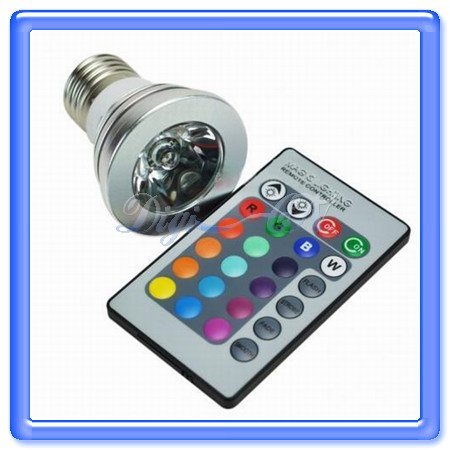 Boust Remote Control LED Light Bulb With 16 Changing Color, E27 3W (BST-AHL)