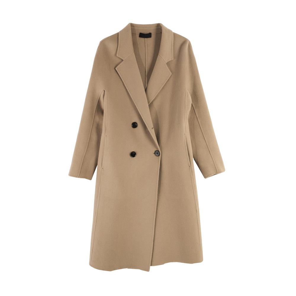 Suit Collar Slightly Slim Woolen Coat