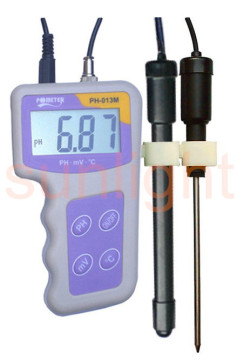 Portable pH Meter, pH, mV and Temperature 3 in 1 Meter, ATC, PH-013M