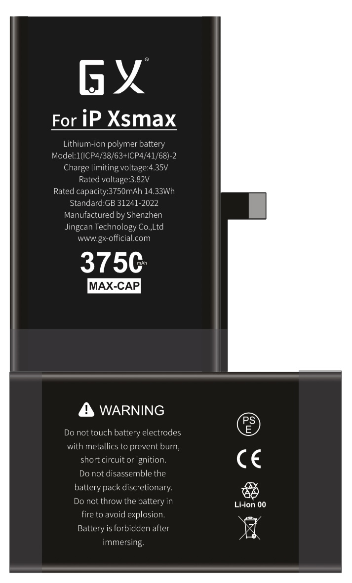 GX az Apple XSmax számára, nagy kapacitású akkumulátorral